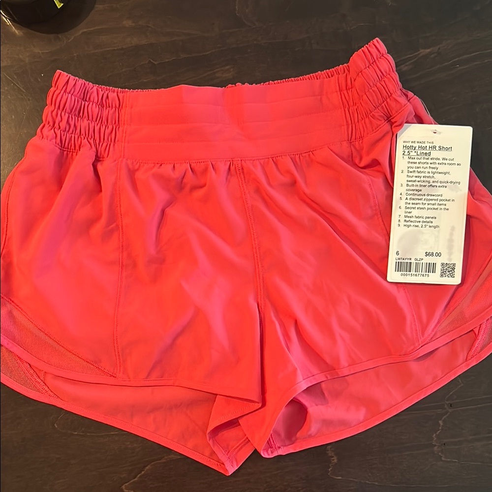 Lululemon Athletica Pink Athletic Shorts Lightweight Performance Wear